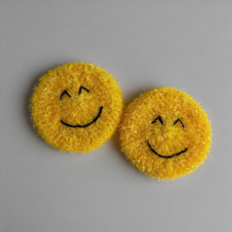 Smile Face Dishwashing Sponge - Shopdayla Wholesale - #9138