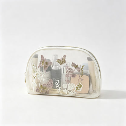 Butterfly Embroidery Mesh Pouch