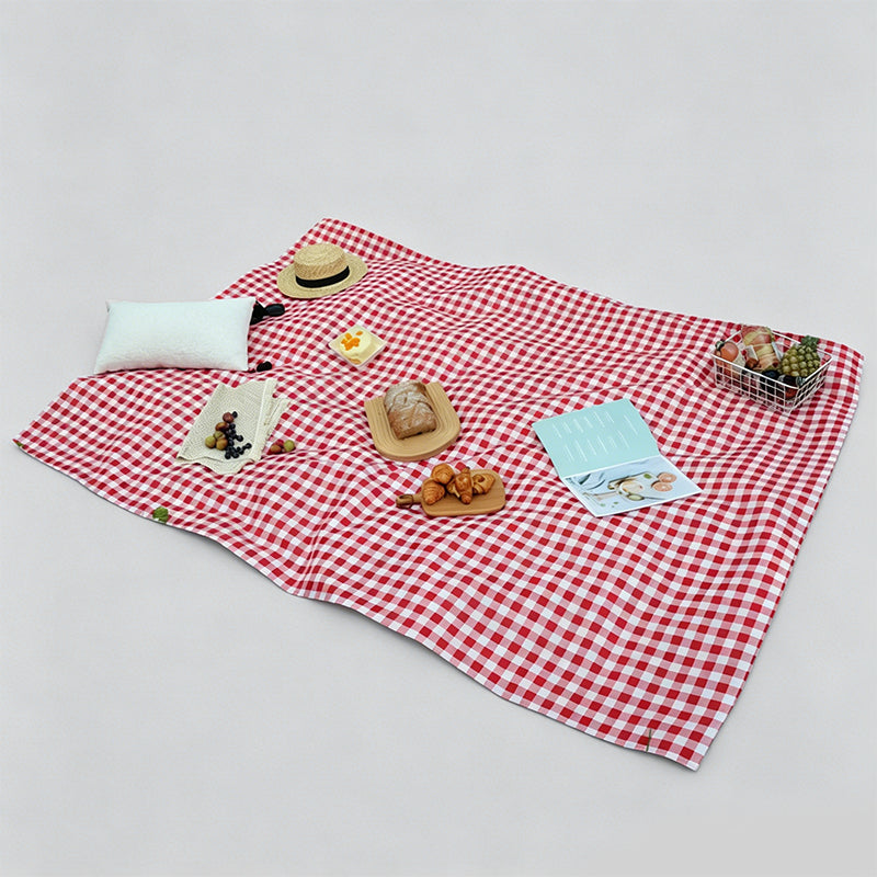 Portable PVC Plaid Pattern Outdoor Picnic Mat