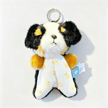 Plush Dog Pouch Keychain
