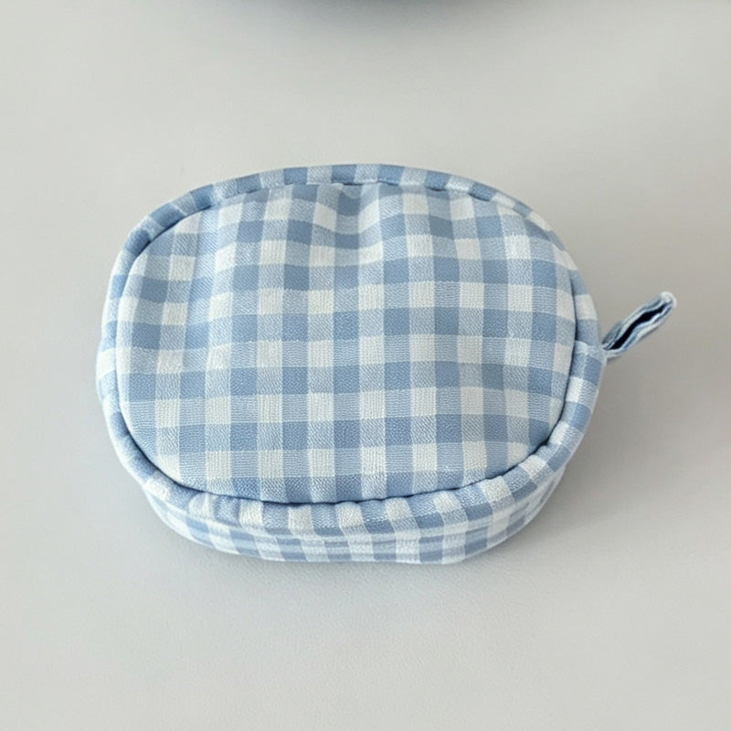 Gingham Mini Storage Pouch