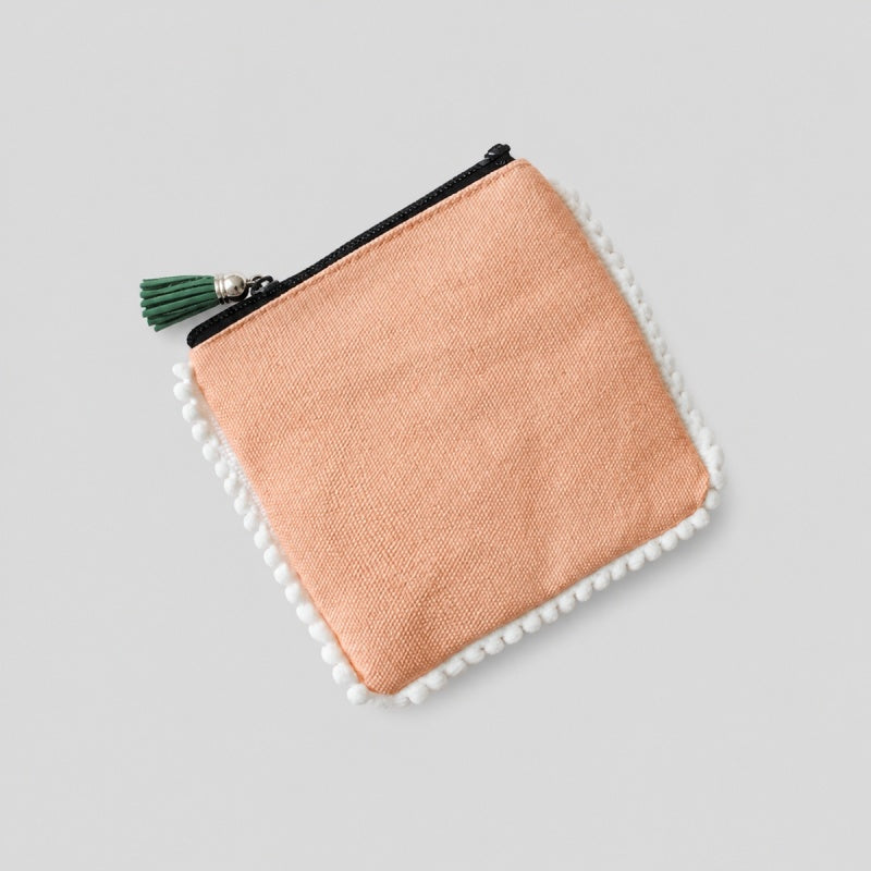 Tassel Edge Coin Pouch