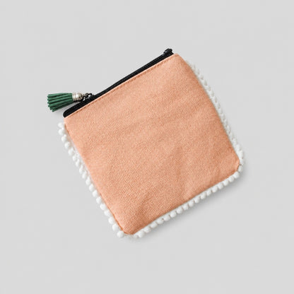 Tassel Edge Coin Pouch