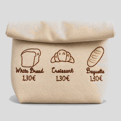 Embroidered Bread Storage Pouch