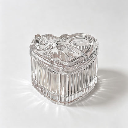 Faceted Glass Trinket Jar