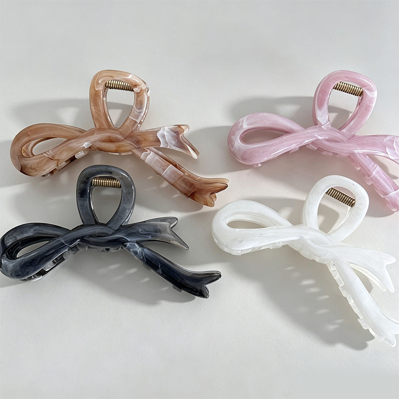 Elegant Ink Wash Pattern Bow S - Shopdayla Wholesale - #5650