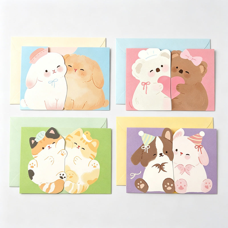 Animal Shaped Greeting Card with Envelope