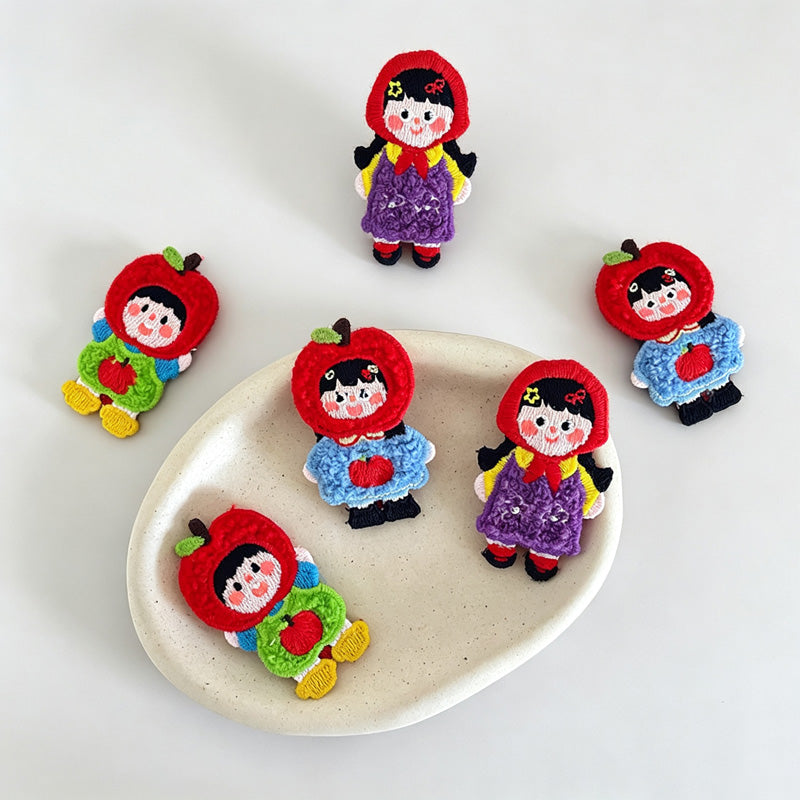 Apple Doll Snap Side Hair Clips