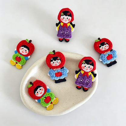 Apple Doll Snap Side Hair Clips