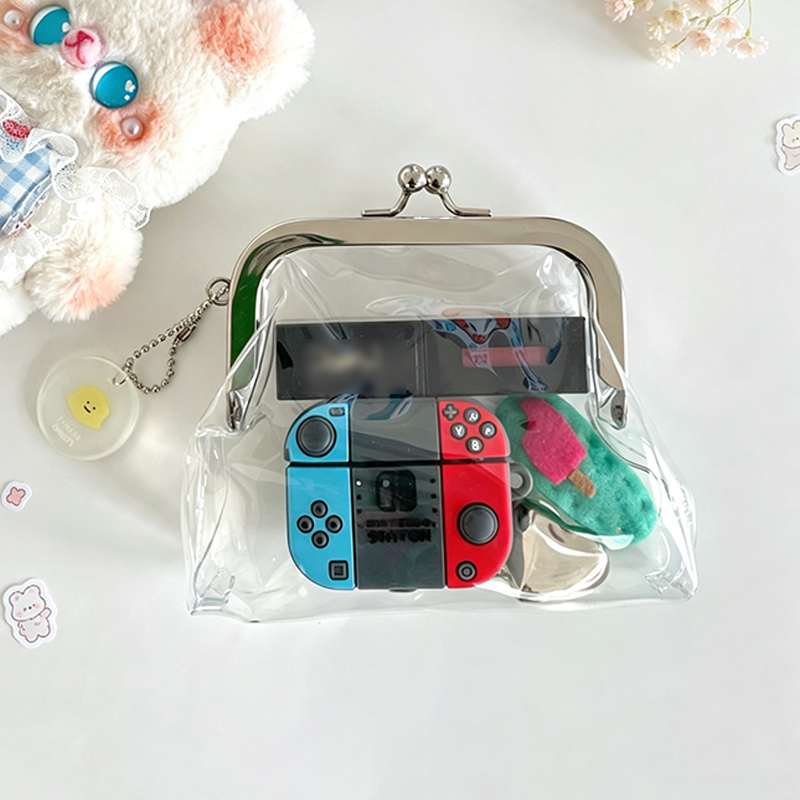 Clear Kiss Lock Pouch
