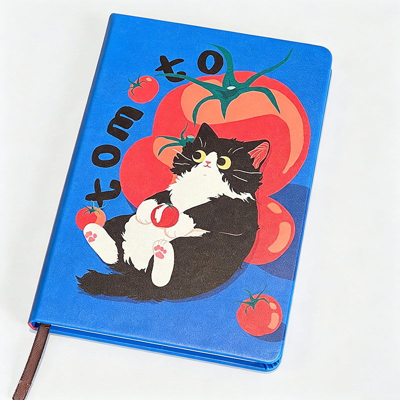 Tomato Cat Printed Hardcover Notebook