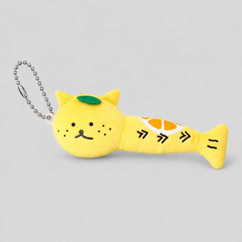 Cat Shape Plush Keychain Bag Charm