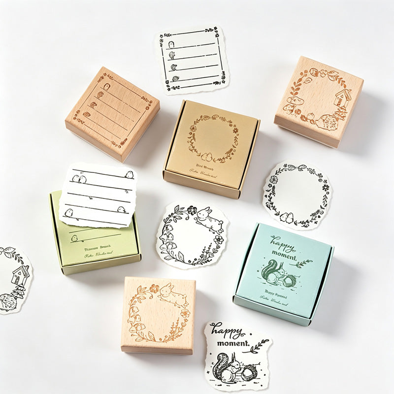 Wooden Note Frame Stamp