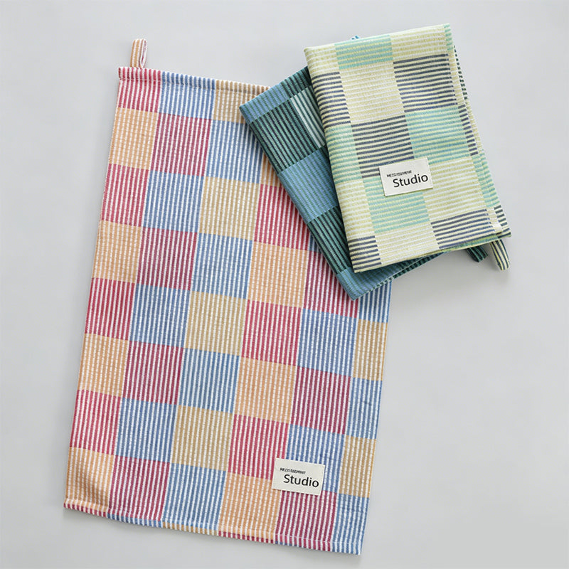 Polished Cotton Checkered Plaid Napkin Table Cloth