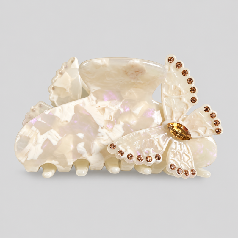 Butterfly Rhinestone Hair Clip Claw