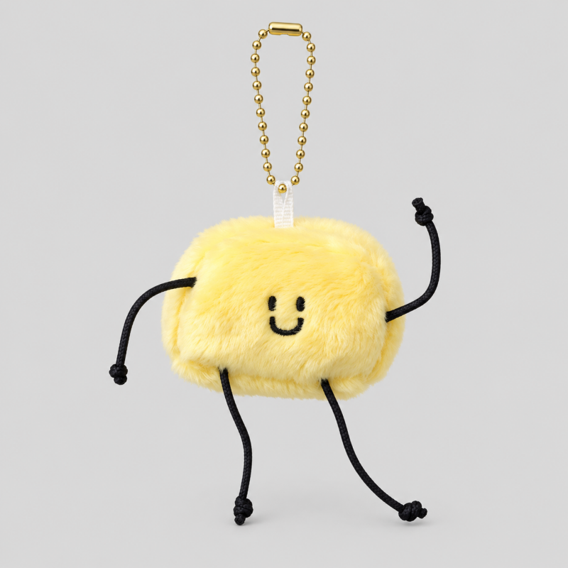 Funny Butter Soft Keychain Bag Charms