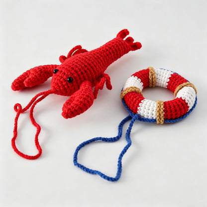 Lobster Lifebuoy Hanger Charm