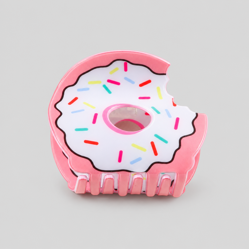 Bitten Donut Hair Claw Clip
