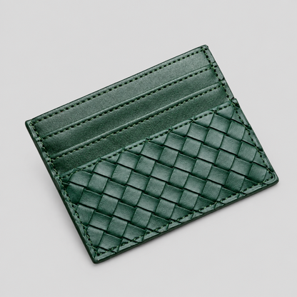 Thin Woven Wallet Card Holder
