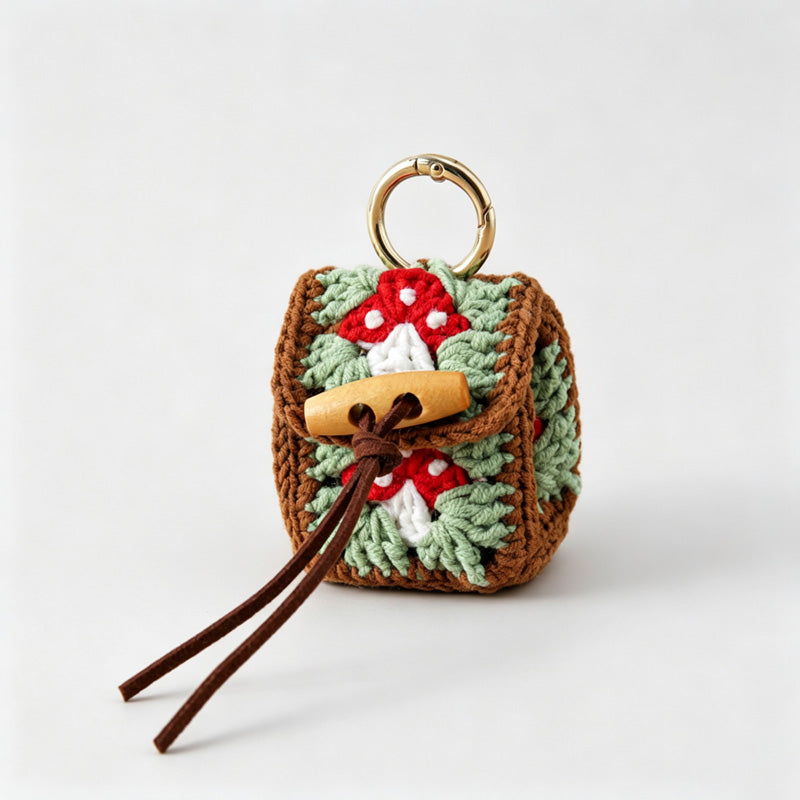 Crochet Mini Backpack Charm