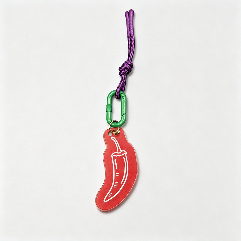 Vegetable Shape Bag Charm Keychain