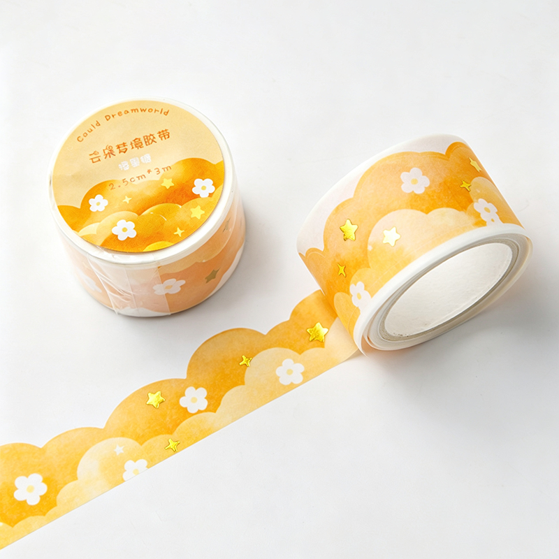 Die Cut Cloud Print Washi Tape