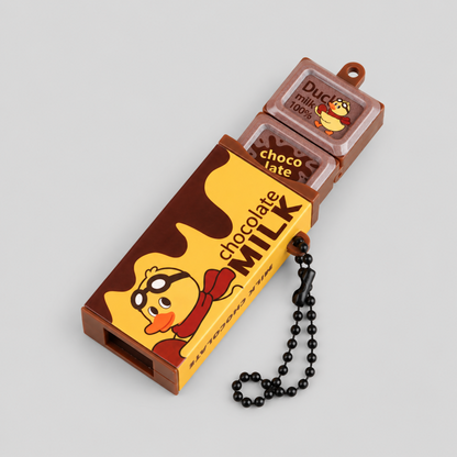 Chocolate Bar Plastic Fidget Keychain