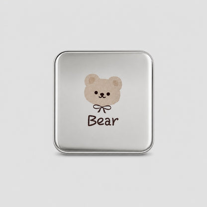 Bear Print Contact Lens Case Kit