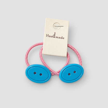 Mini Button Set Hair Tie