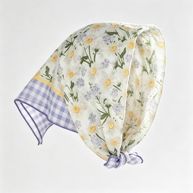 Floral Square Head Neck Bandana