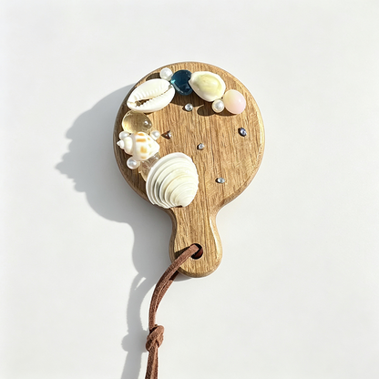Wooden Shell Starfish Fridge Magnet Bottle Opener