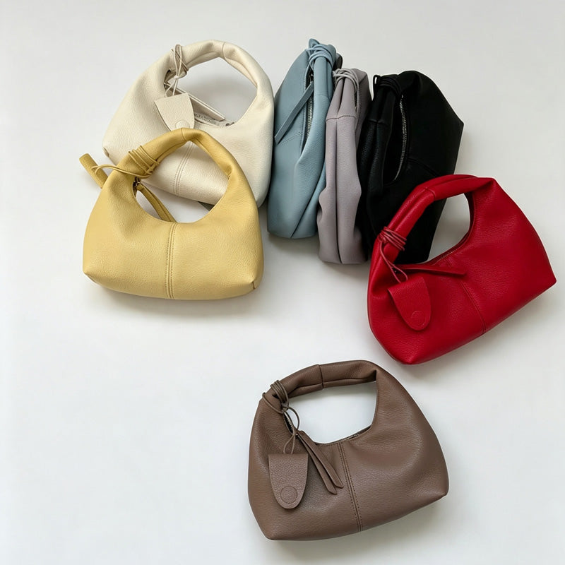 Round Handle Pouch Handbag