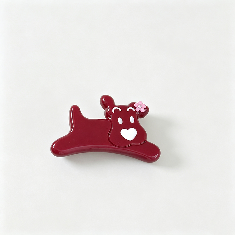 Dog Shape Acetate Duckbill Hair Clip
