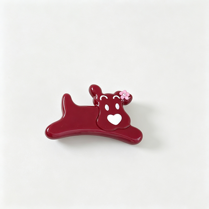 Dog Shape Acetate Duckbill Hair Clip