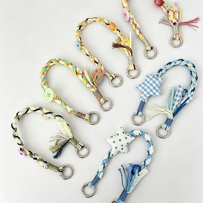 Braided Wrist Strap Key Lanyard