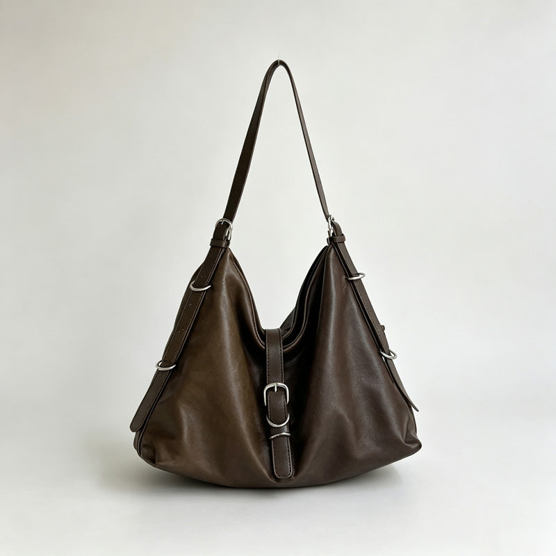 Gathered Ring Hobo Bag