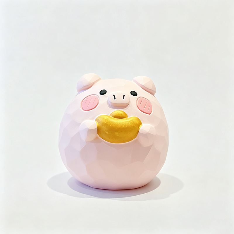 Resin Chinese Zodiac Round Figurine