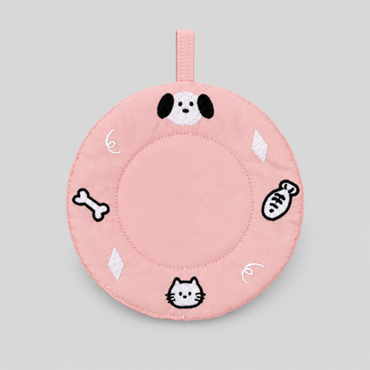 Animal Embroidered Round Coaster