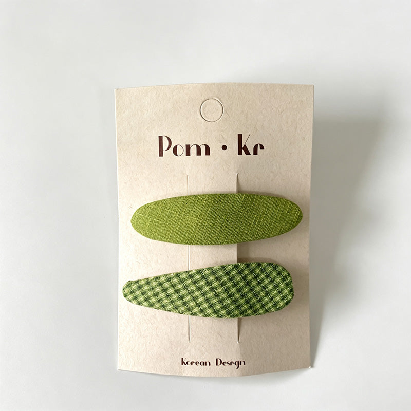 Green Garden Hair Clips