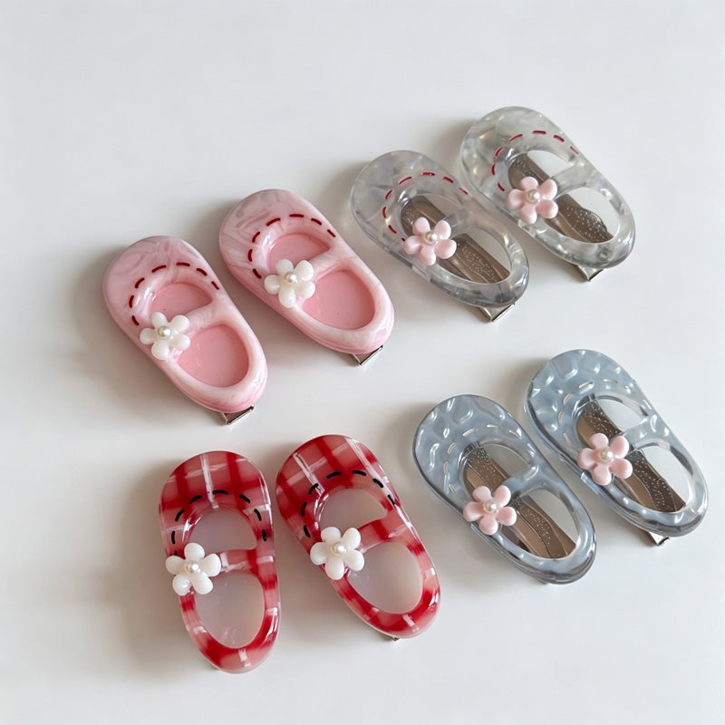 Slipper Flower Duckbill Hair Clips