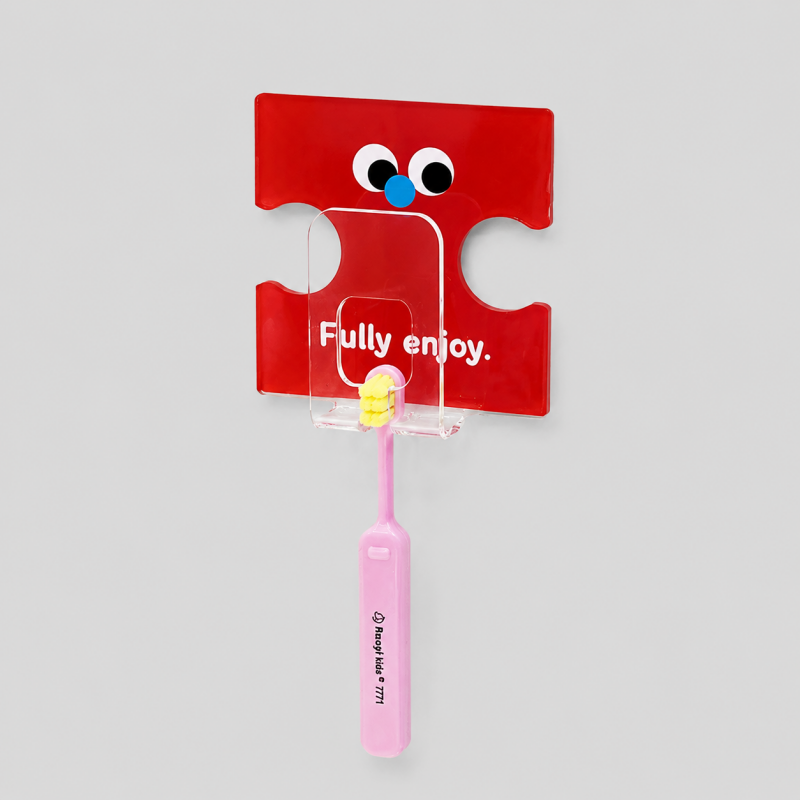 Puzzle Shaped Acrylic Toothbrush Holder