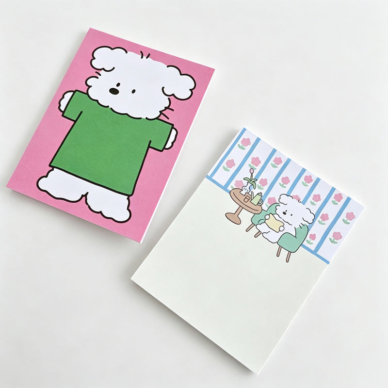 Dog Print Non‑Sticky Notes