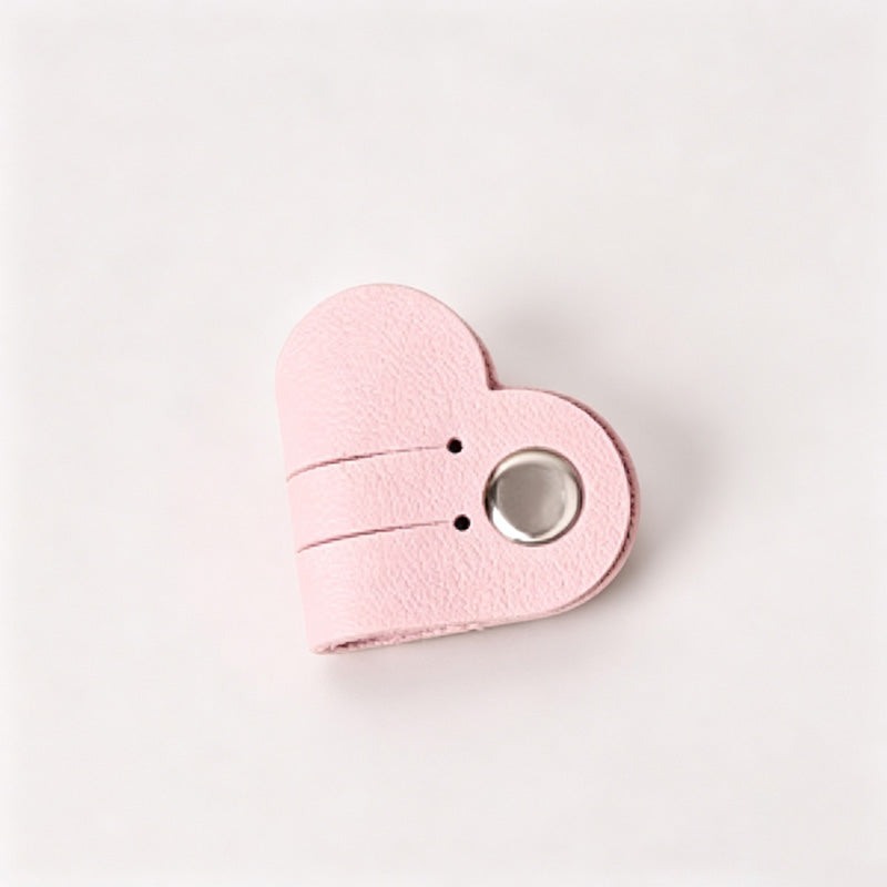 Heart Faux PU Cable Winder