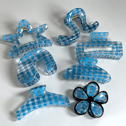 Plaid Claw Clip