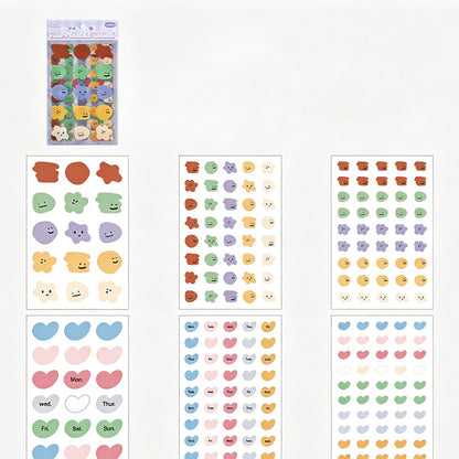 PET Mood Label Sticker Sheets
