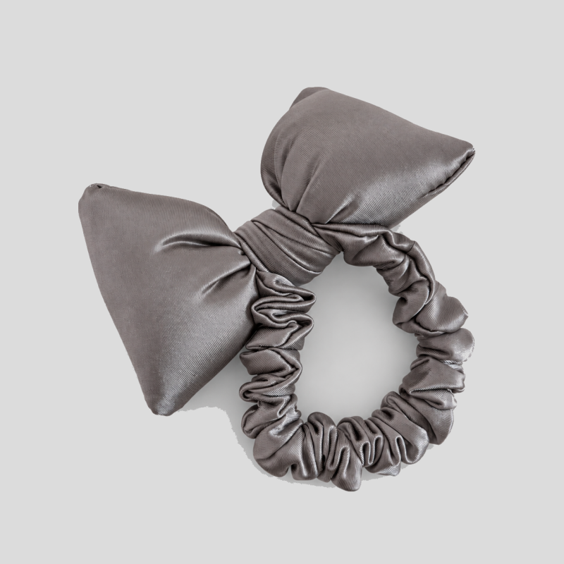 Padded Bow Fabric Hair Tie