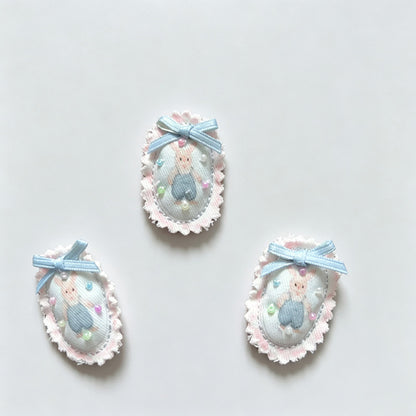 Rabbit Bow Trim Hair Accessory