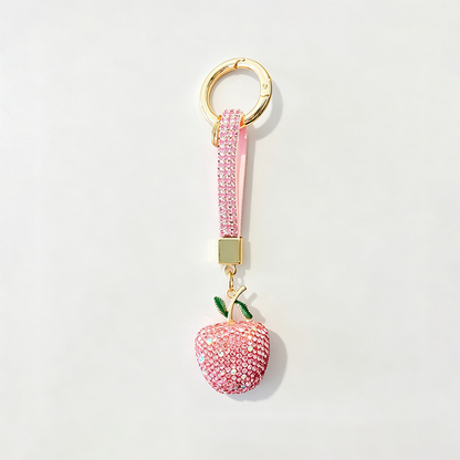 Apple Pendant Wrist Strap Keychain