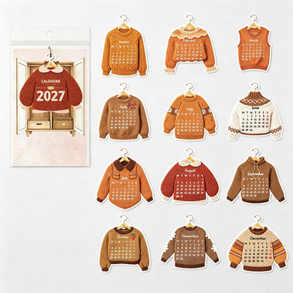 Sweater Calendar Memo Set