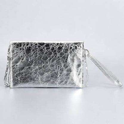 Metallic Leather Handbag